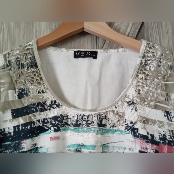 Vex Jewelled Stretch Knit Top XL - Picture 2 of 4